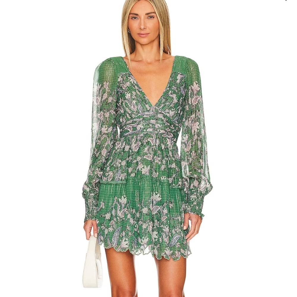 Hemant & Nandita Green Mini Dress